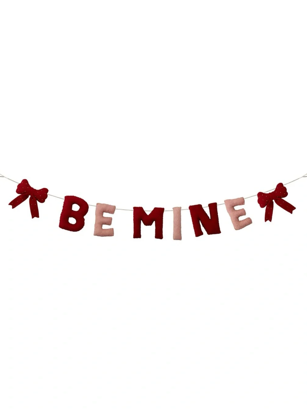 Be Mine Valentine Garland - Red & Pink Holiday Decor